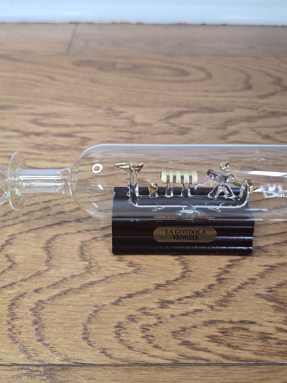Vintage Venetian Gondola in Glass Bottle “La Gondola Venezia” Italian Souven